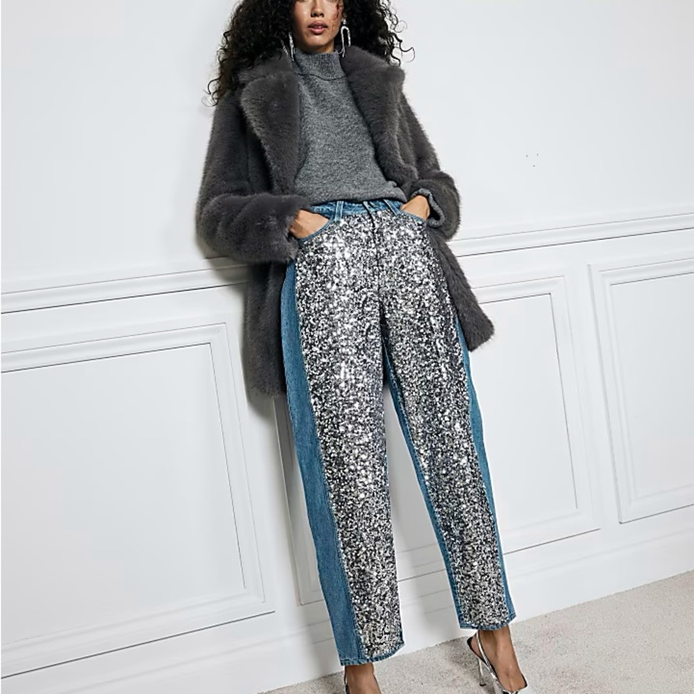 River Islands sequin jeans